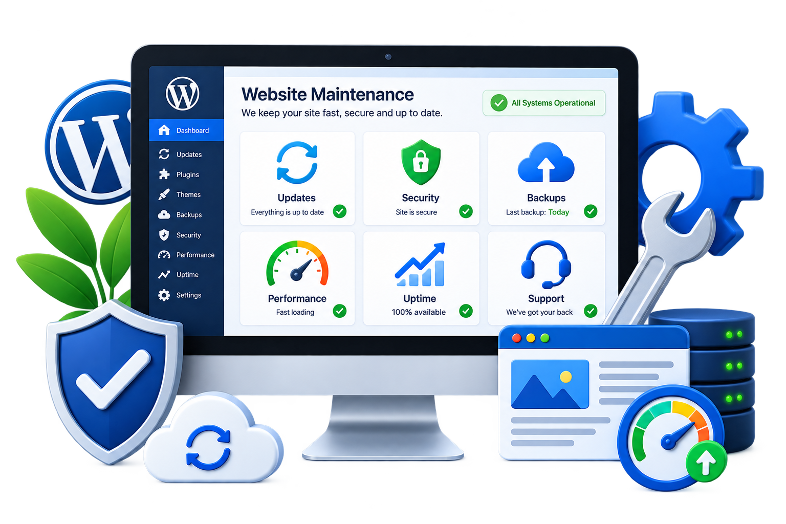 WordPress website maintenance and updates